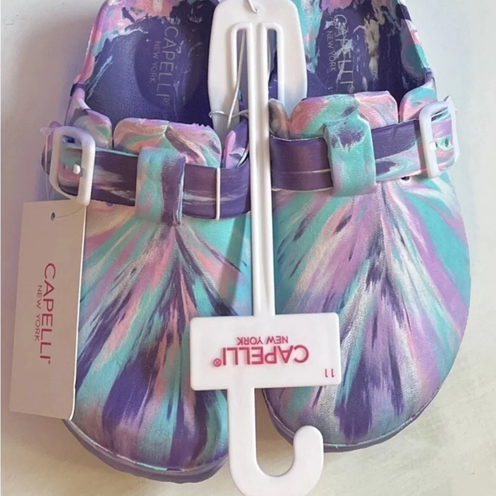 Capelli of New York Purple and Pink Sandals Stylish and Breathable